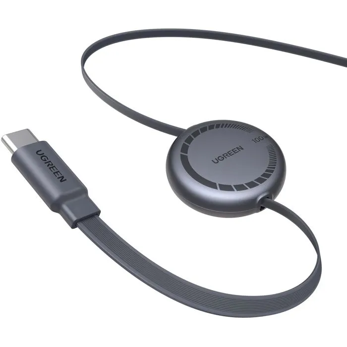 Ugreen Cable Retráctil USB-C a USB-C PD de 100W, 1m