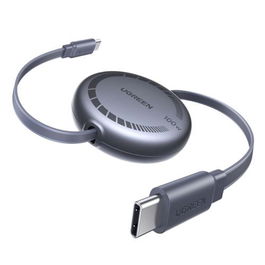 UGREEN 65905 Cable Carga Rápida USB-C a USB-C PD Retráctil 100W Máx. 1 Metro