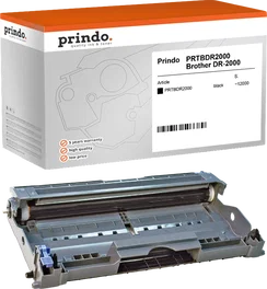 Prindo Prindo Classic Unidad de tambor negro compatible con Brother DR-2000