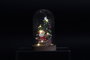 DKD Home Decor Decoración Luminosa de Madera y Cristal LED Multicolor