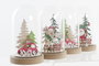 DKD Home Decor Decoración Luminosa de Madera y Cristal LED Multicolor
