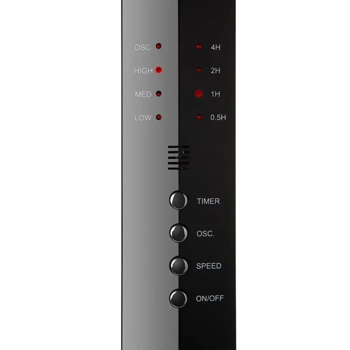 Orbegozo SF 0244 - Ventilador de Pie, 5 Aspas 40cm, 3 Velocidades, 55W, Temporizador 7.5h, Mando a Distancia, Oscilación 90°, Color Negro/Azul