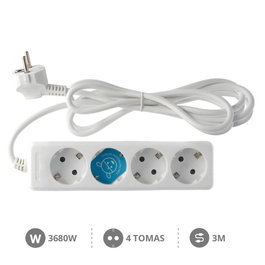 GSC Evolution Base múltiple Serie Estándar 4T 3x1.5mm 3M Blanco