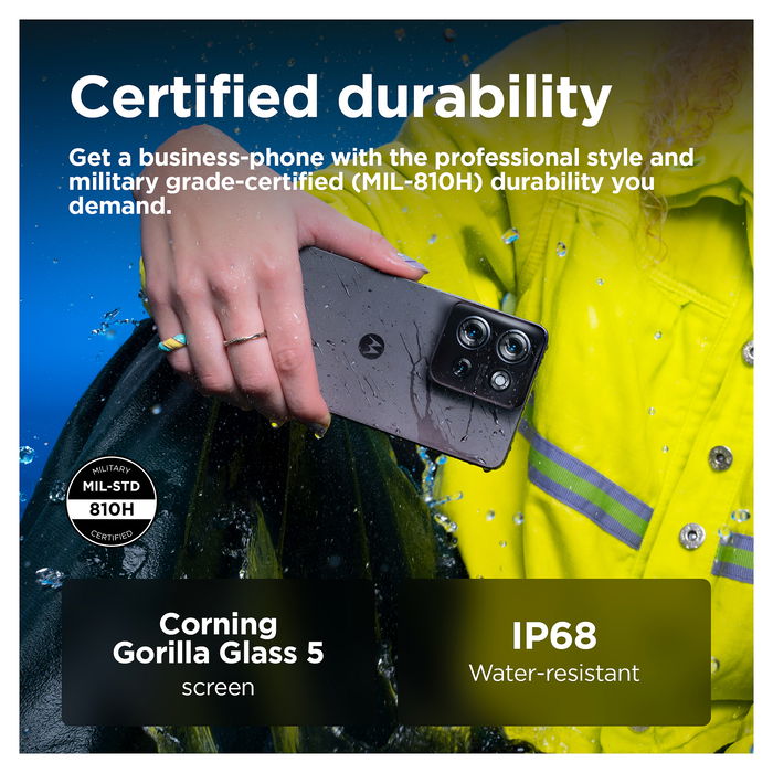 Motorola moto G75 5G Business Edition Smartphone, 6.78" Pantalla 120Hz, 8GB RAM, 128GB, Cámara 50MP, Android 14, Carga Rápida 30W, Resistente Agua/Pólvo IP68, Color Charcoal Gray Motorola moto G75 5G Business Edition Smartphone, 6.78" Pantalla 120Hz, 8GB RAM, 128GB, Cámara 50MP, Android 14, Carga Rápida 30W, Resistente Agua/Pólvo IP68, Color Charcoal Gray