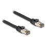DeLOCK Cable de red RJ45 Cat.6A U/FTP ultraflexible 10 m Negro