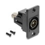 DeLOCK 91197 Conector coaxial F/IEC de montaje en panel