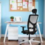 PIQUERAS Y CRESPO Silla de oficina Motilla Pistacho y Blanco