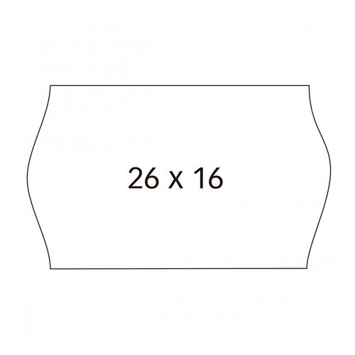 Apli Etiquetas para Etiquetadora de Precios 26x16mm Blanco Pack de 6 Rollos