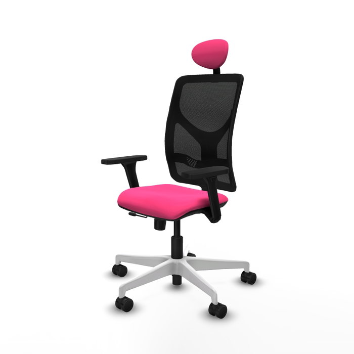PIQUERAS Y CRESPO Silla de oficina Motilla Rosa y Negro PIQUERAS Y CRESPO Silla de oficina Motilla Rosa y Negro
