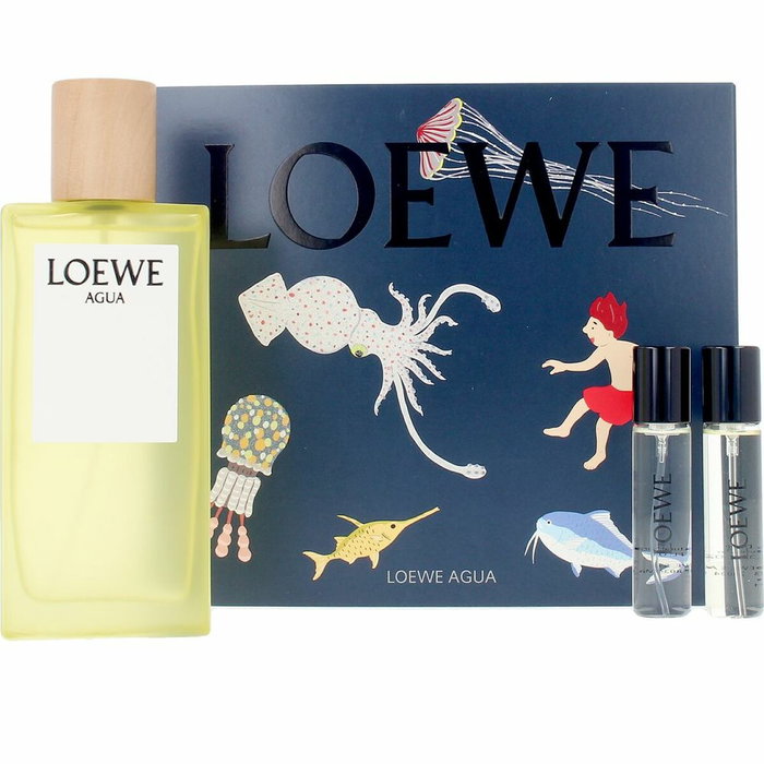 Loewe Agua Set de Regalo con Eau de Toilette 100 ml, Miniatura 10 ml y Agua Drop 10 ml