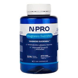 NPRO Magnesio Sucrotec 120 Cápsulas Liposomal Sucrosomial con Vitaminas B y Taurina para Mayor Absorción
