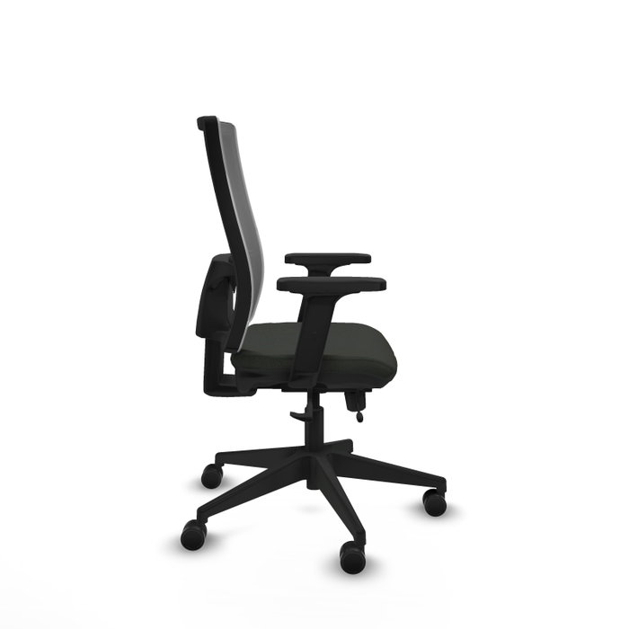 PIQUERAS Y CRESPO Silla de oficina Horna con mecanismo Sincro/Traslack Negra y Gris