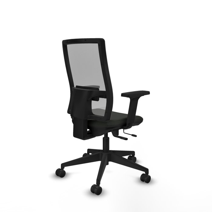 PIQUERAS Y CRESPO Silla de oficina Horna con mecanismo Sincro/Traslack Negra y Gris