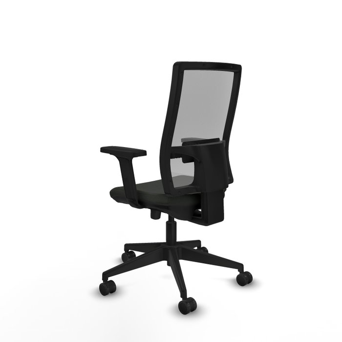PIQUERAS Y CRESPO Silla de oficina Horna con mecanismo Sincro/Traslack Negra y Gris