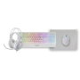 Mars gaming Kit MCP124PROWES Blanco - Pack Gaming 4 en 1 Teclado Ratón Auriculares Alfombrilla RGB