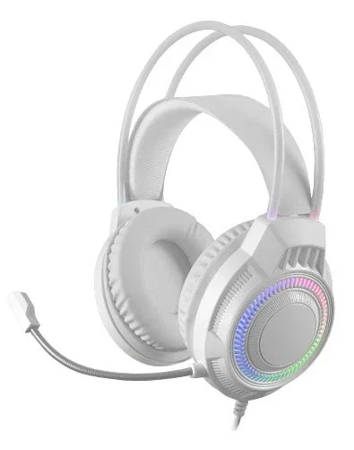 Mars Gaming MCP124PRO Combo Gaming 4en1 con Teclado H-Mech RGB en Español, Ratón de 3200 DPI, Auriculares FRGB y Alfombrilla Nanotextil - Blanco