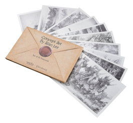 Weta Workshop Set de 10 Postales El Señor de los Anillos Concept Art by Alan Lee