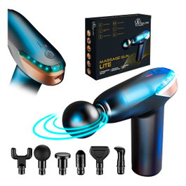 Extralink Massage Gun Lite con 6 cabezales intercambiables