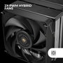 Mars Gaming MCPU-XU6 Disipador de CPU Doble Torre Negro 350W TDP