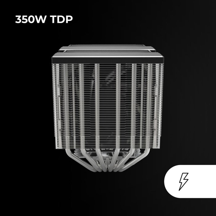 Mars Gaming MCPU-XU6 Disipador de CPU Doble Torre Negro 350W TDP
