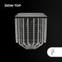 Mars Gaming MCPU-XU6 Disipador de CPU Doble Torre Negro 350W TDP