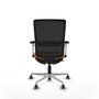PIQUERAS Y CRESPO Silla de oficina Haches Naranja y Negro