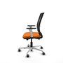 PIQUERAS Y CRESPO Silla de oficina Haches Naranja y Negro