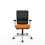 PIQUERAS Y CRESPO Silla de oficina Haches Naranja y Negro