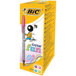 Bic Bolígrafo Cristal Fun Fashion Colores Caja 20 Ud