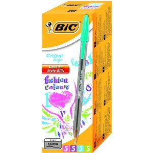Bic Cristal Fun Fashion Bolígrafos Colores Surtidos Caja de 20 Unidades