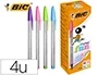 Bic Bolígrafo Cristal Fun Fashion Colores Caja 20 Ud