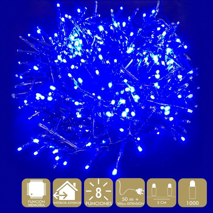 Guirnalda de Luces LED Azul 25 X 20 X 18 CM Guirnalda de Luces LED Azul 25 X 20 X 18 CM