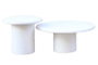 DKD Home Decor Mesa Centro Set de 2 Piezas 75 x 75 x 35 cm Madera Reciclada Mango