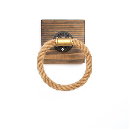 Hanah Home Boruraf183 Colgador de Tubo Bohemio Rústico Industrial Nogal