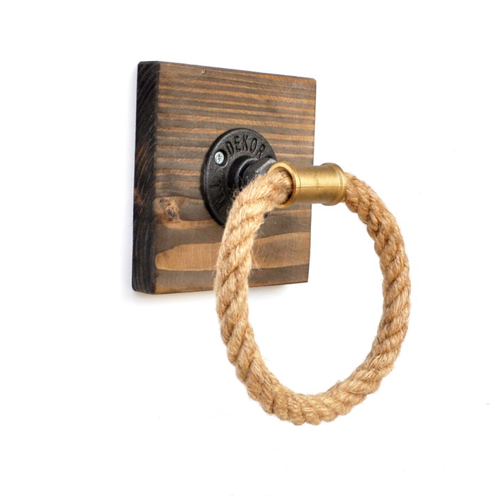 Hanah Home Boruraf183 Colgador de Tubo Bohemio Rústico Industrial Nogal Hanah Home Boruraf183 Colgador de Tubo Bohemio Rústico Industrial Nogal