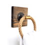 Hanah Home Boruraf183 Colgador de Tubo Bohemio Rústico Industrial Nogal