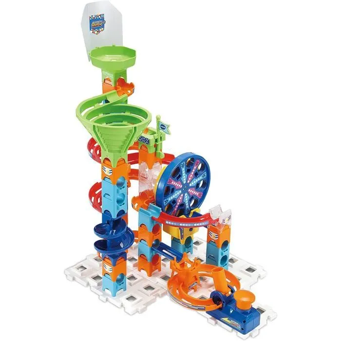 VTECH XL100E Marble Rush Ultimate Set Electronic Pista de Bolas – 133 Piezas, 2 Módulos Electrónicos, 10 MarbleBeads – 4+ Años