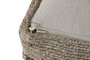 DKD Home Decor Reposapiés de Yute y Lana Multicolor 45x45x45 cm