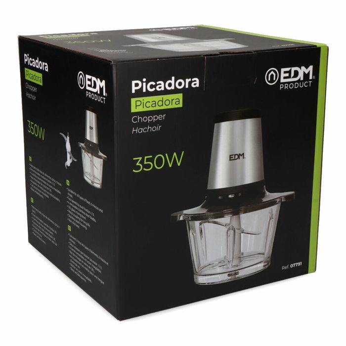 Edm Picadora de Acero Inoxidable 350 W 1,8 l Edm Picadora de Acero Inoxidable 350 W 1,8 l