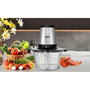 Edm Picadora de Acero Inoxidable 350W 1.8L para Alimentos con 4 Cuchillas