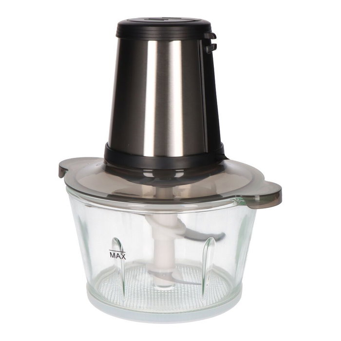 Edm Picadora de Acero Inoxidable 350W 1.8L para Alimentos con 4 Cuchillas