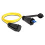 DeLOCK Cable de fibra óptica LC Duplex a LC Duplex monomodo 1 m Amarillo