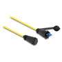 DeLOCK Cable de fibra óptica LC Duplex a LC Duplex monomodo 1 m Amarillo