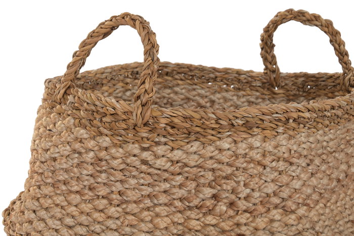 DKD Home Decor Cesta Natural Seagrass Yute 45x34x45 cm Set de 2