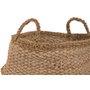 DKD Home Decor Set de 2 Cestas de Seagrass y Yute Natural 45x45x34