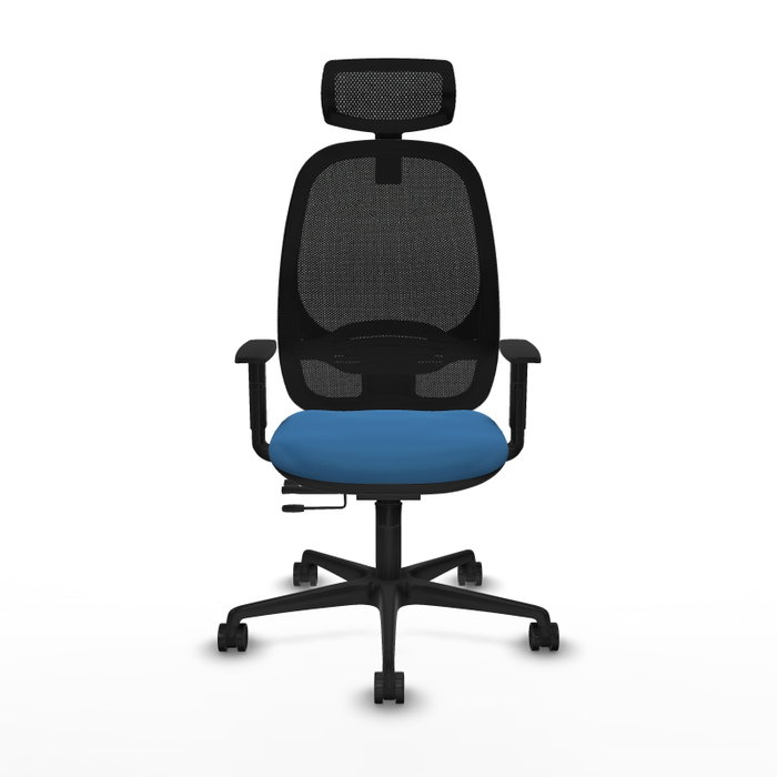 PIQUERAS Y CRESPO Silla de oficina Cilanco con mecanismo Sincro/Traslack Azul claro