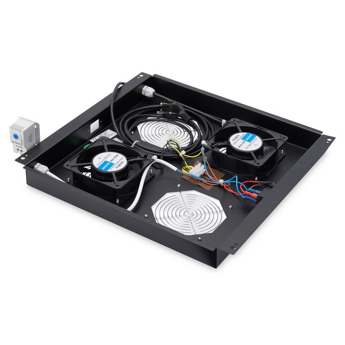 Digitus Unidad de refrigeración de techo Unique/Dynamic 2 ventiladores Negro