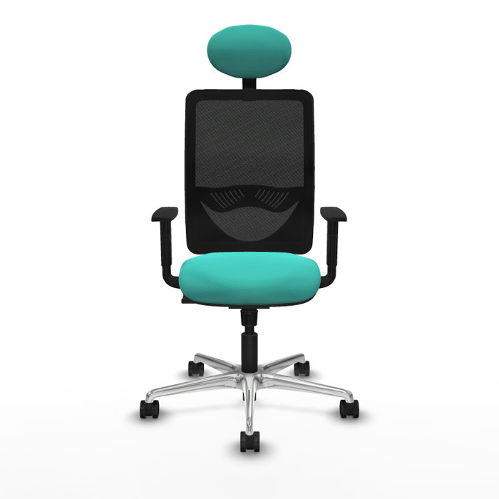 PIQUERAS Y CRESPO Silla de oficina Zulema con mecanismo Sincro, Turquesa y Negro PIQUERAS Y CRESPO Silla de oficina Zulema con mecanismo Sincro, Turquesa y Negro