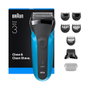 Braun Series 3 310BT Black on Blue Wet&Dry
