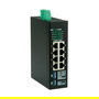 ROLINE Industrie Gigabit Switch 8x RJ-45 Ethernet No Administrado, 8 Puertos 10/100/1000 Full Duplex, Montaje en Rack, Negro